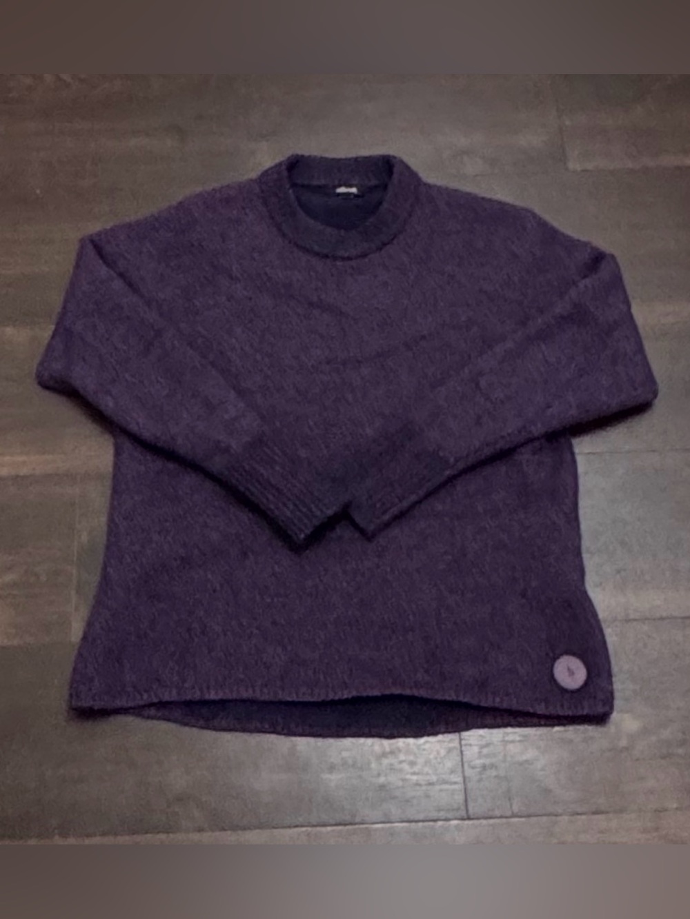 Allbirds "The Jumper" 100% Merino Wool Knit Crewneck Sweater - Purple
